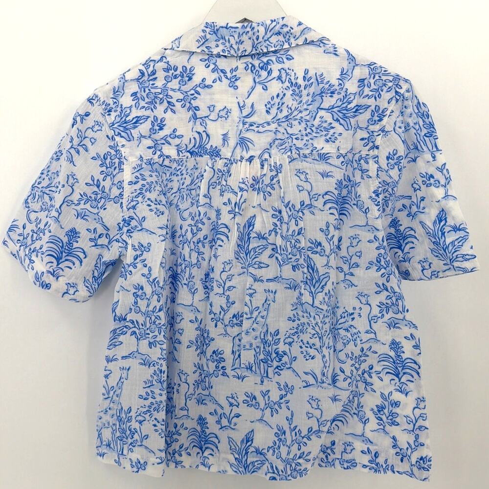 Lilly Pulitzer Women's Resort White Montee Cover-Up Shirt Tall Size M - Picture 9 of 11
